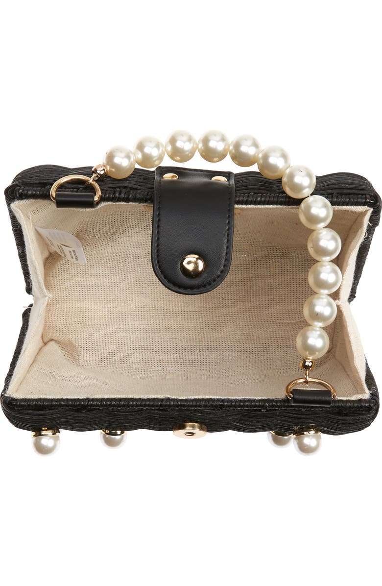 BTB Los Angeles Willow Imitation Pearl Rattan Bag, Alternate, color,