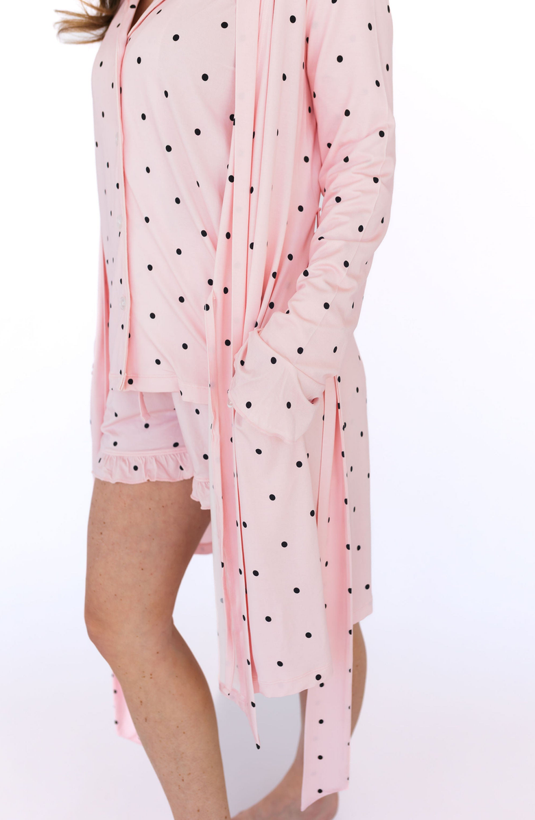 In My Jammers Polka Dot Robe, Alternate, color, Blush Polka Dot