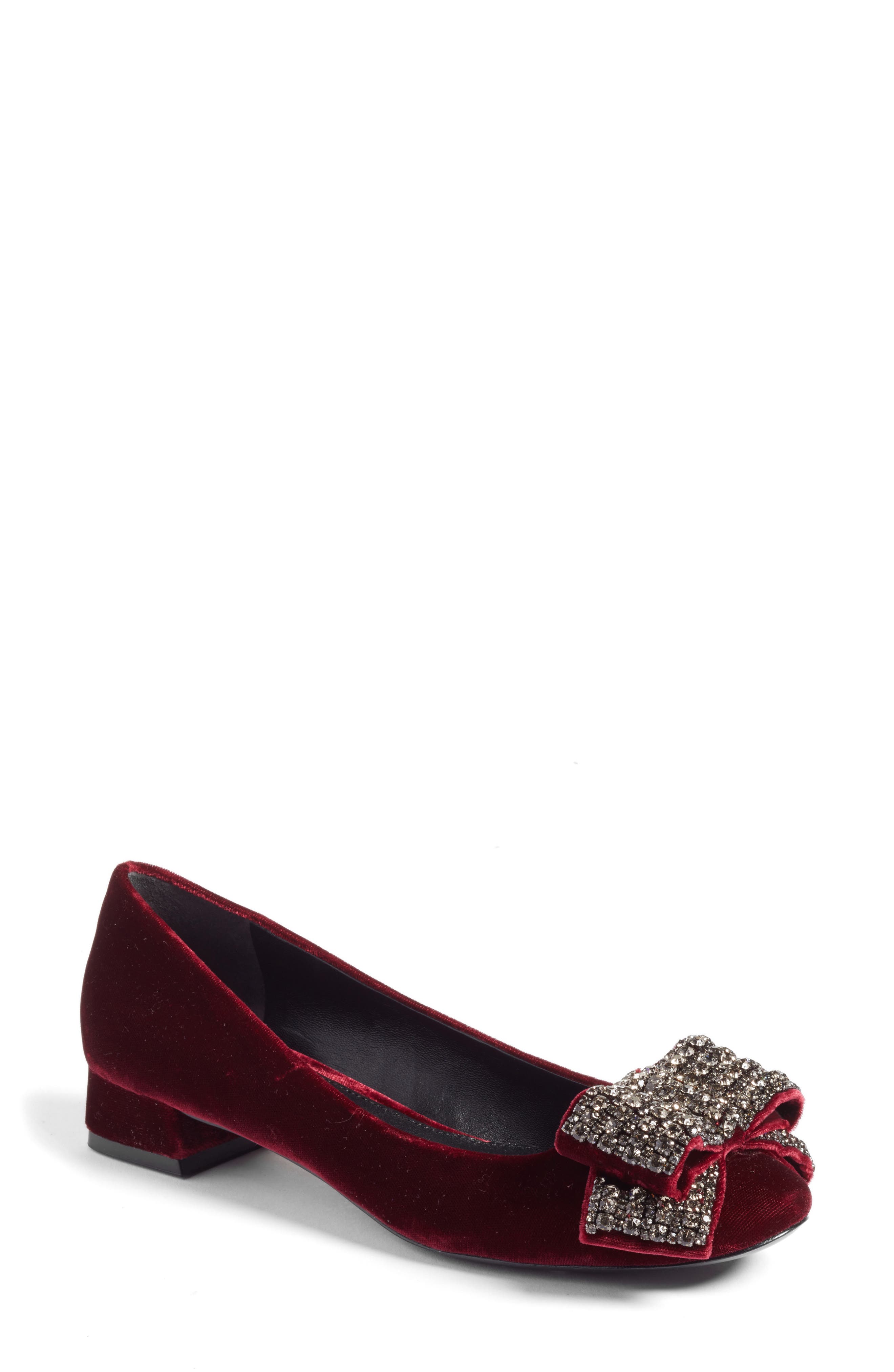 Josephine Embellished Bow Pump, Main, color, BORDEAUX MULTI