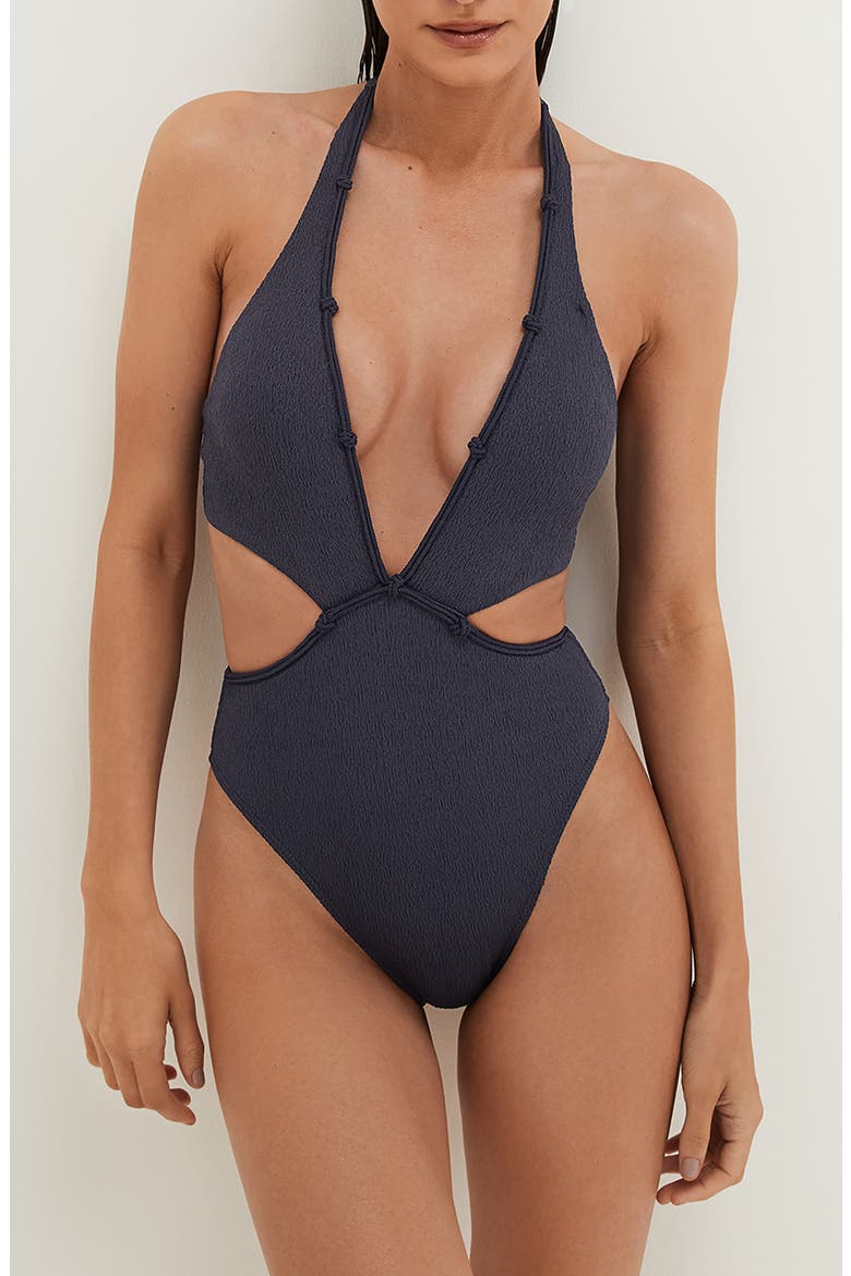 Firenze Clea One-Piece Swimsuit, Main, color, BLUE