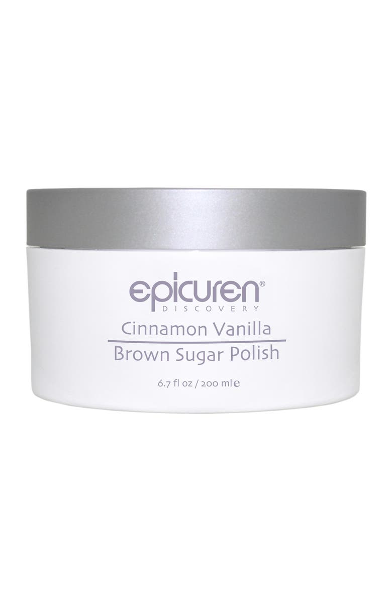 Epicuren Discovery Cinnamon Vanilla Brown Sugar Body Polish, Main, color, Brown