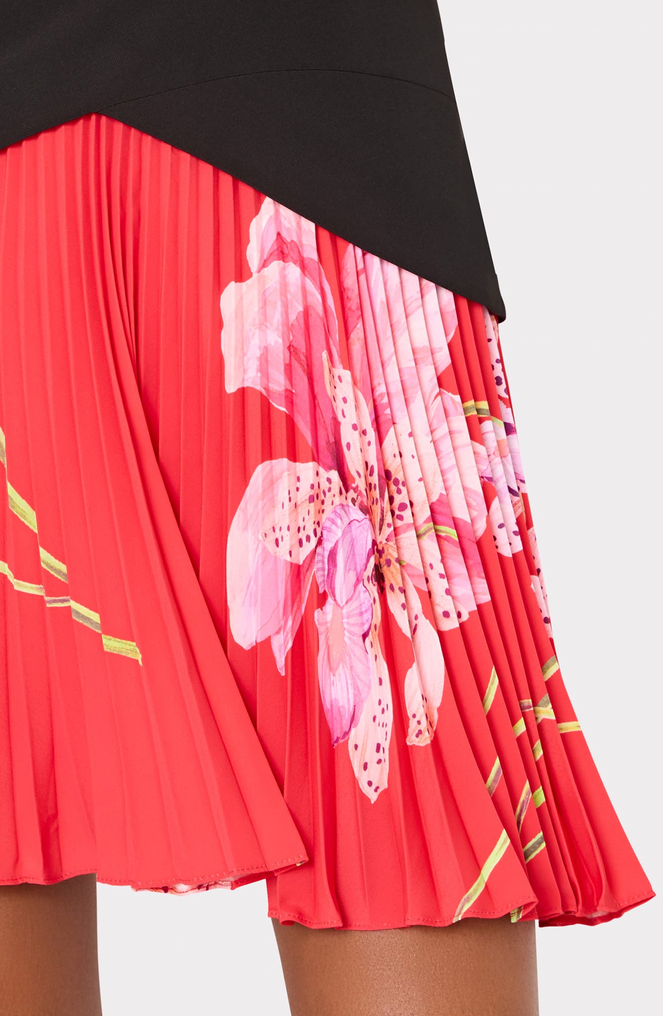 Haddy Floral Pleated Minidress - image 2