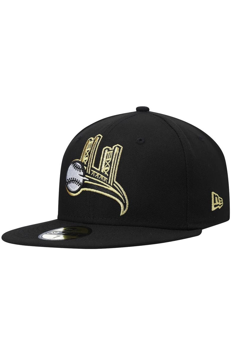 New Era Men's New Era Black Sacramento River Cats Authentic Collection Team Alternate 59FIFTY Fitted Hat, Alternate, color, 