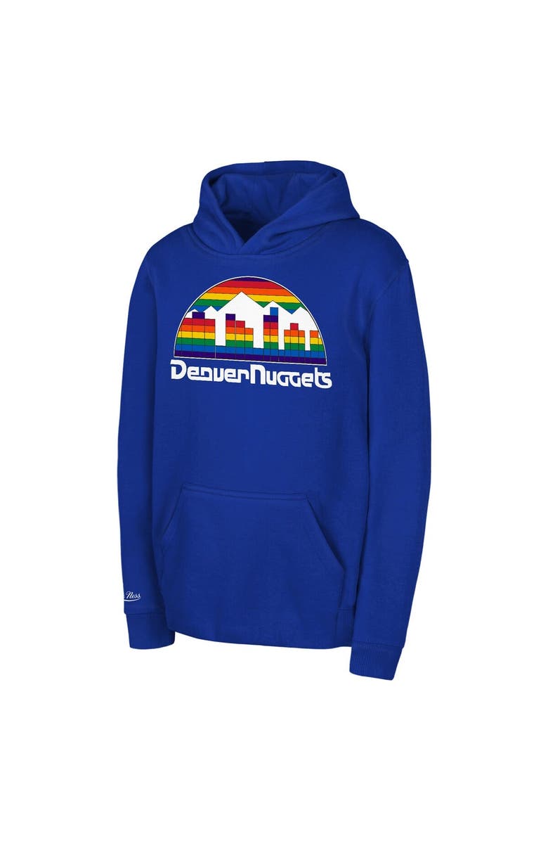 Mitchell & Ness Toddler Mitchell & Ness Royal Denver Nuggets Retro Logo Pullover Hoodie, Alternate, color, Royal