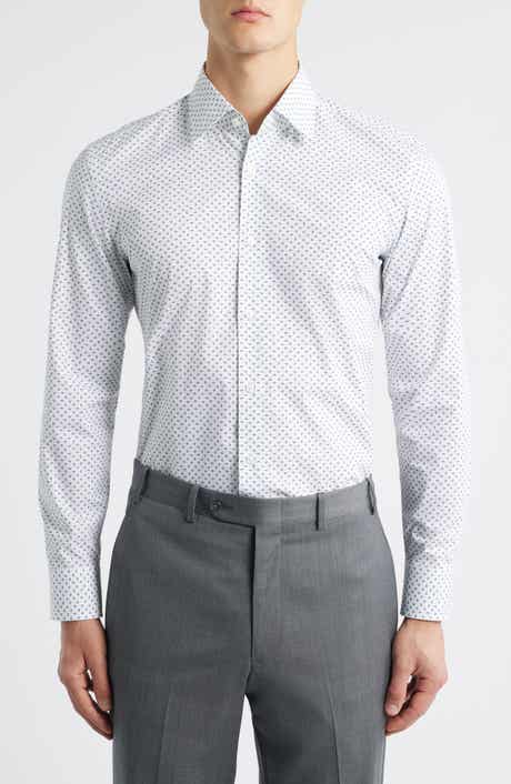 BOSS Hank Kent Slim Fit Stretch Cotton Dresss Shirt