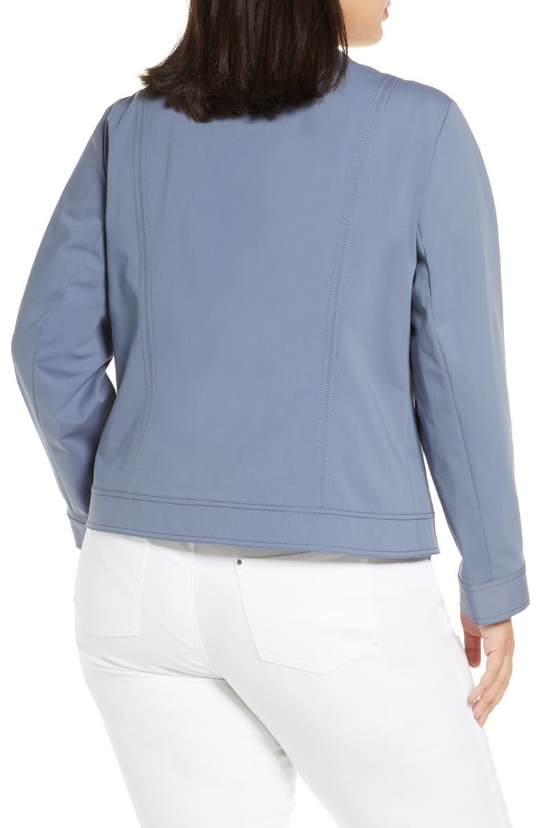 Lafayette 148 New York Kyle Topstitch Detail Jacket, Alternate, color, 