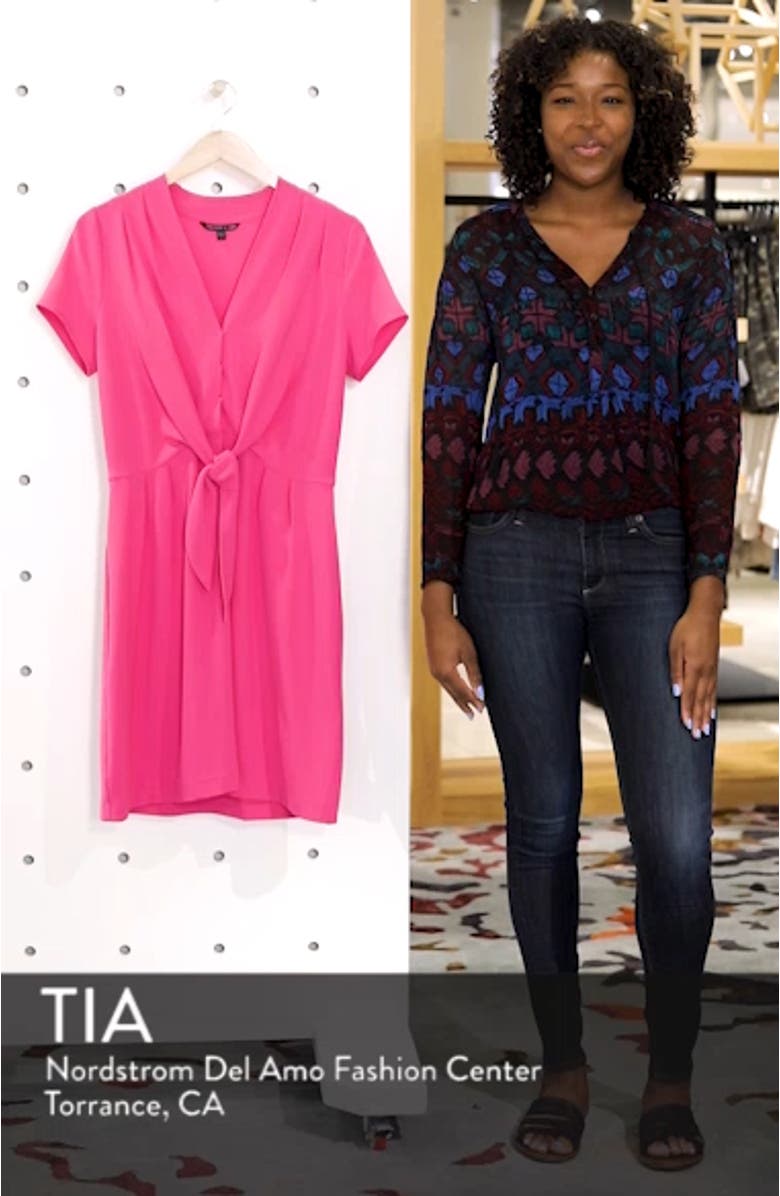 Tie Front Sheath Dress, sales video thumbnail