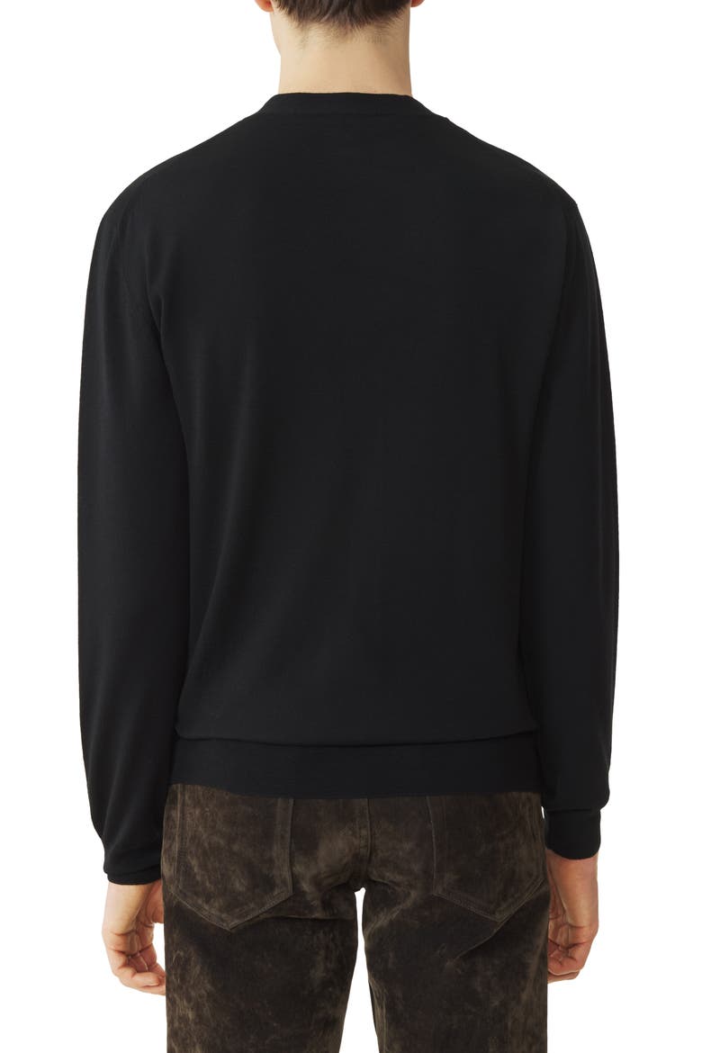 Classic Cardigan In Merino Wool, Alternate, color, Black