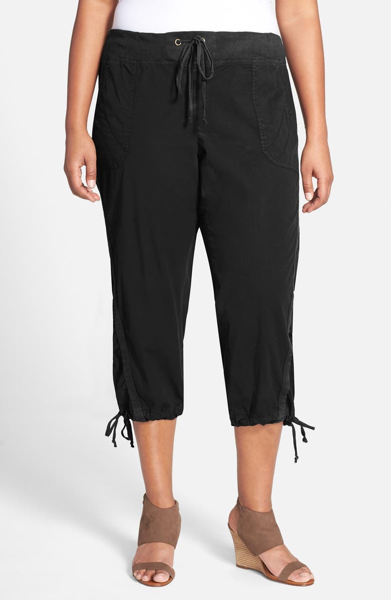 XCVI Wearables XCVI Drawstring Tie Capri Pants, Main, color, 