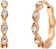 Sethi Couture Eleanor Diamond Huggie Hoop Earrings