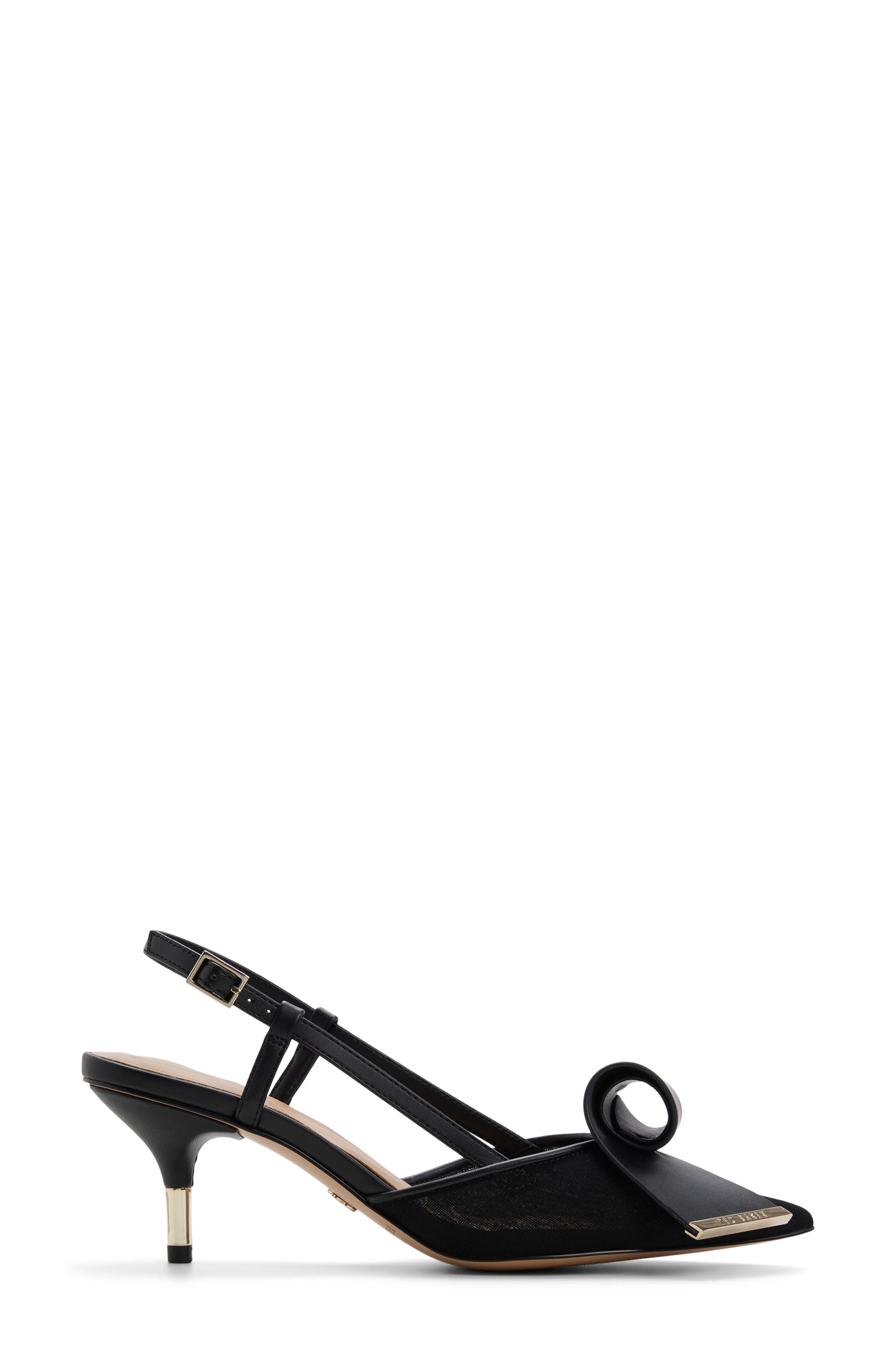 Romy Pointed Toe Slingback Pump, Alternate, color, OTHER BLACK