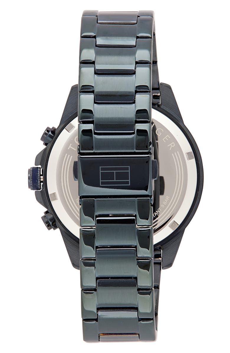 Tommy Hilfiger Lars Quartz Multifunction Bracelet Watch, 46mm, Alternate, color, Blue