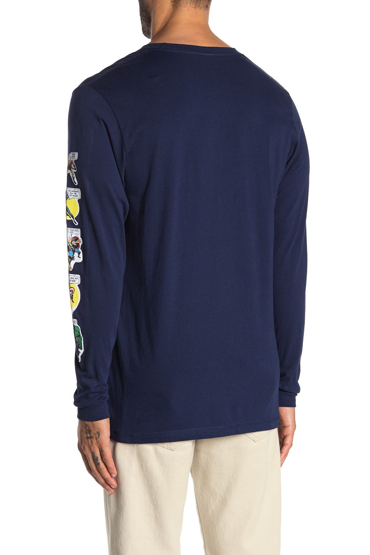 Mad Engine Marvel Puff Sticker Long Sleeve T-Shirt (Men) | Nordstromrack