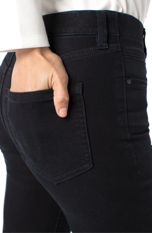 Liverpool Los Angeles Gia Glider Pull-on High Waist Flare Jeans In Black
