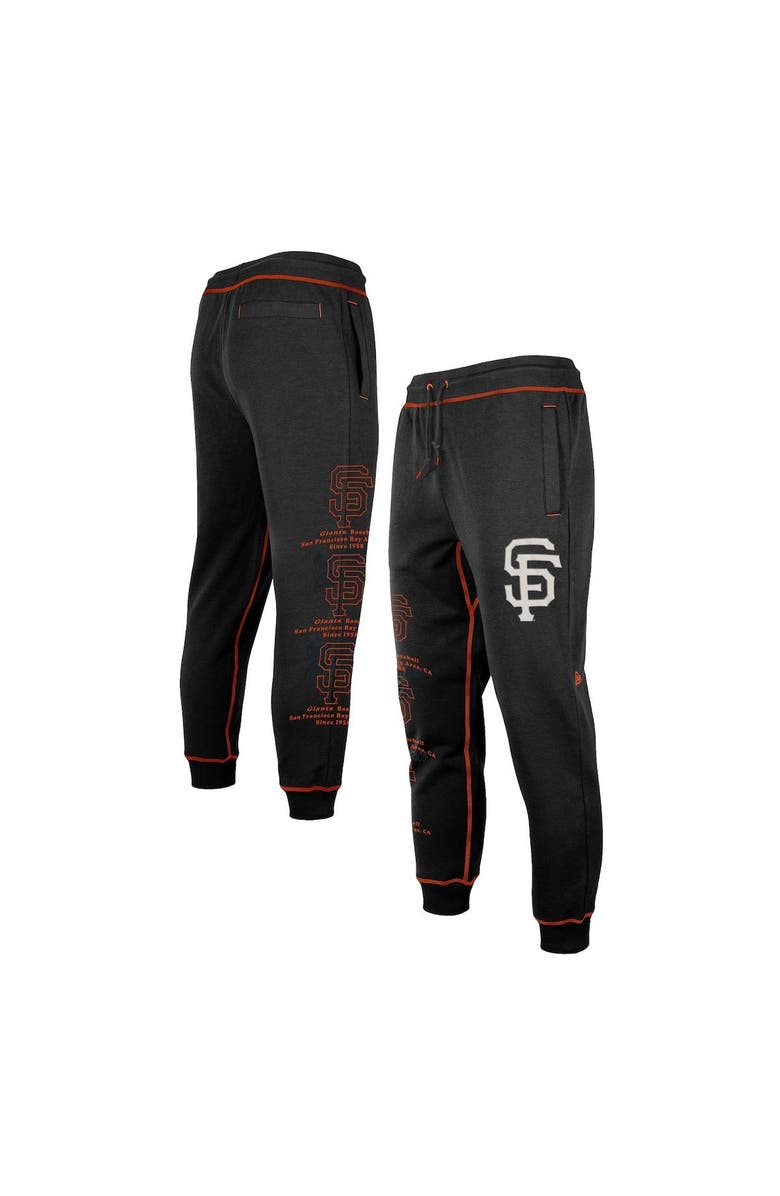 New Era Men's New Era Black San Francisco Giants Team Split Jogger Pants, Main, color, 