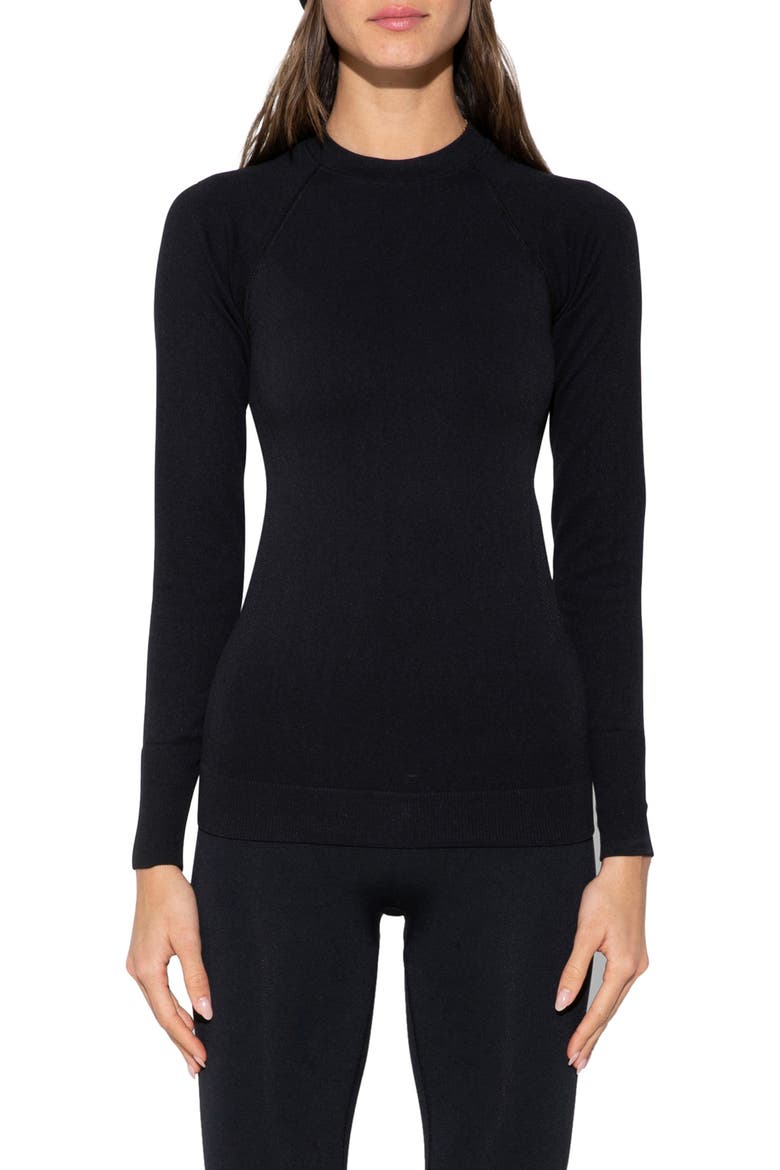 Johnson Mock Neck Top, Main, color, BLACK