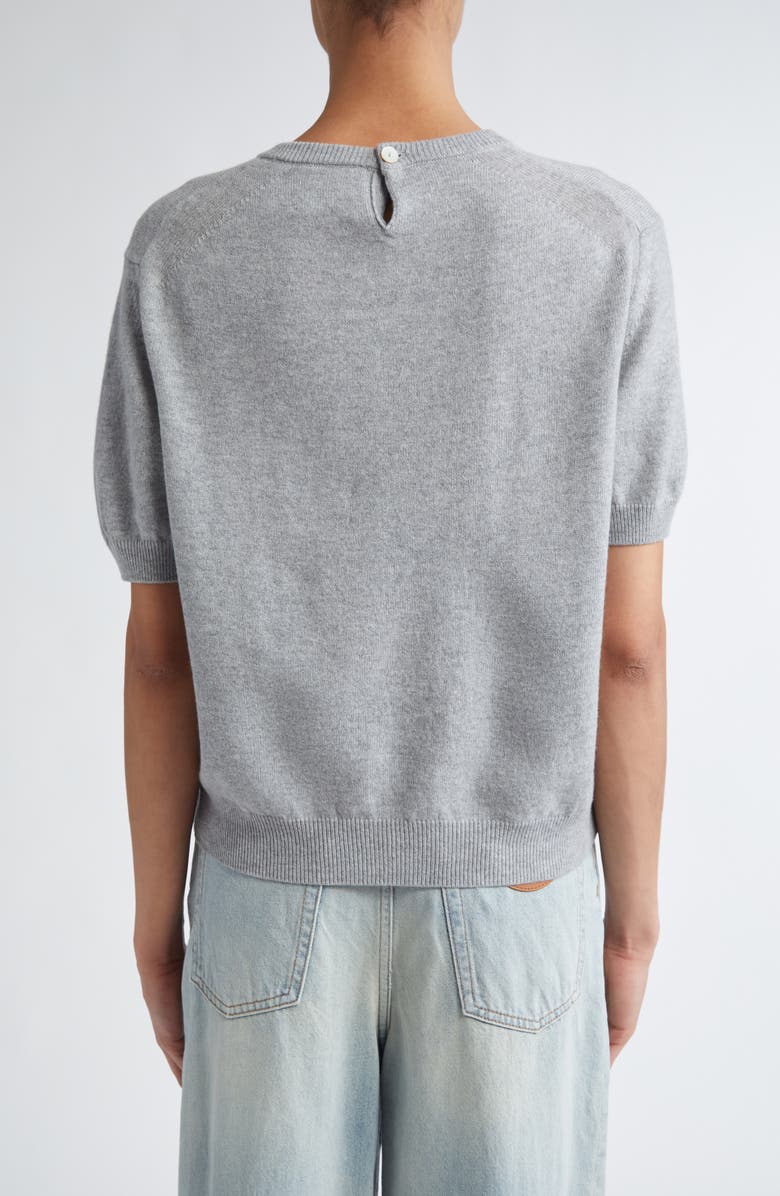 NACKIYÈ Short Sleeve Cashmere Crewneck Sweater, Alternate, color,