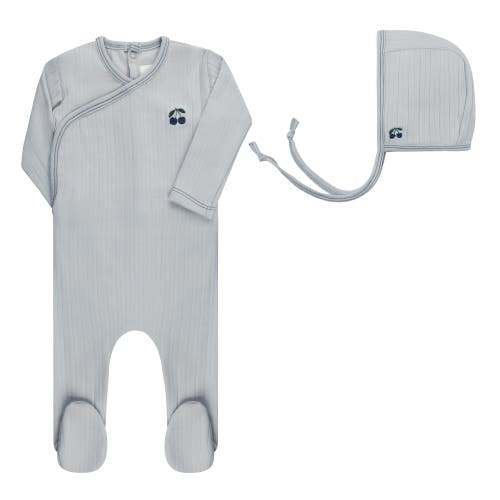 Ely's & Co. Aurora Classics Embroidered Cherry Collection In Gray