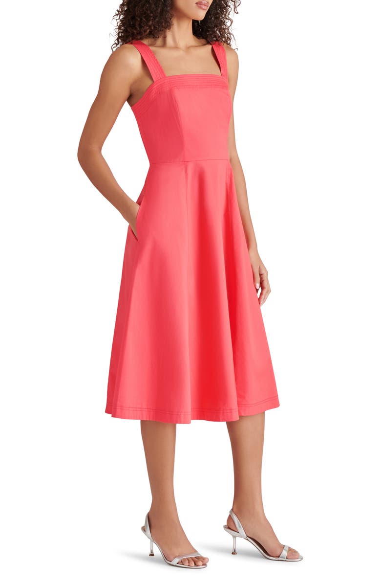 Steve Madden Dolly Stretch Cotton Dress, Alternate, color,