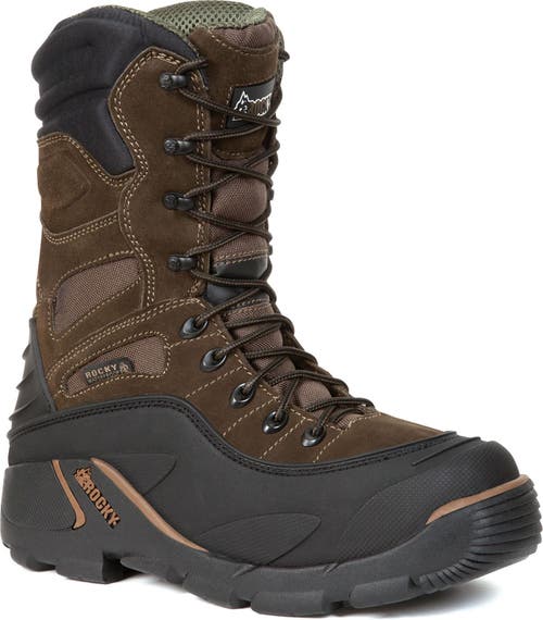 Rocky Waterproof Padded Waterproof 1200g Insulated Boot In Brown