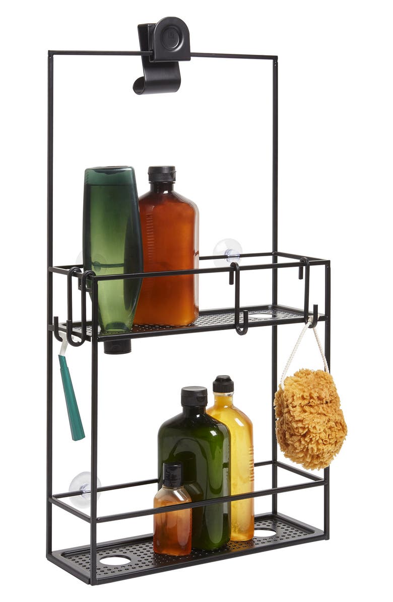 Umbra Cubiko Two Shelf Shower Caddy, Main, color,