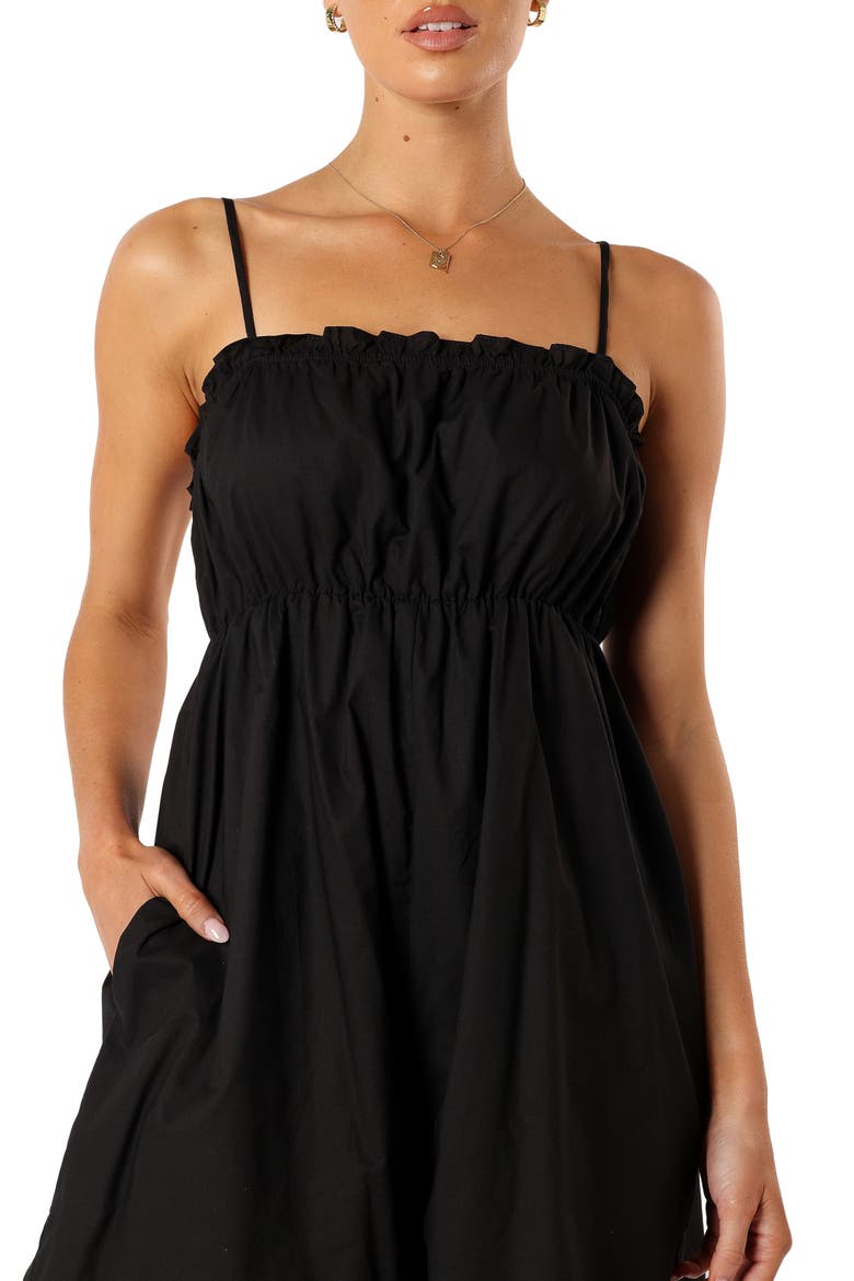 Estelle Cotton Dress, Alternate, color, BLACK