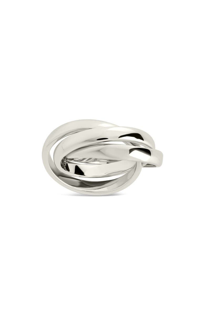 Sterling Forever Elsa Twisted Ring, Alternate, color, Silver