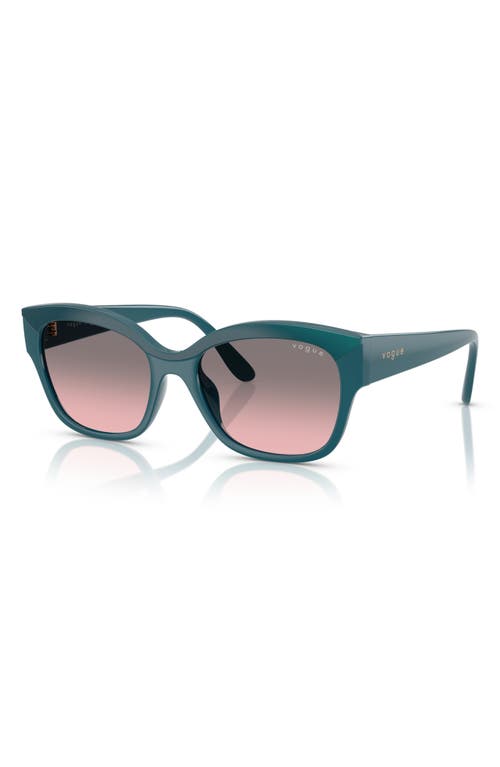 Vogue 55mm Polarized Gradient Butterfly Sunglasses