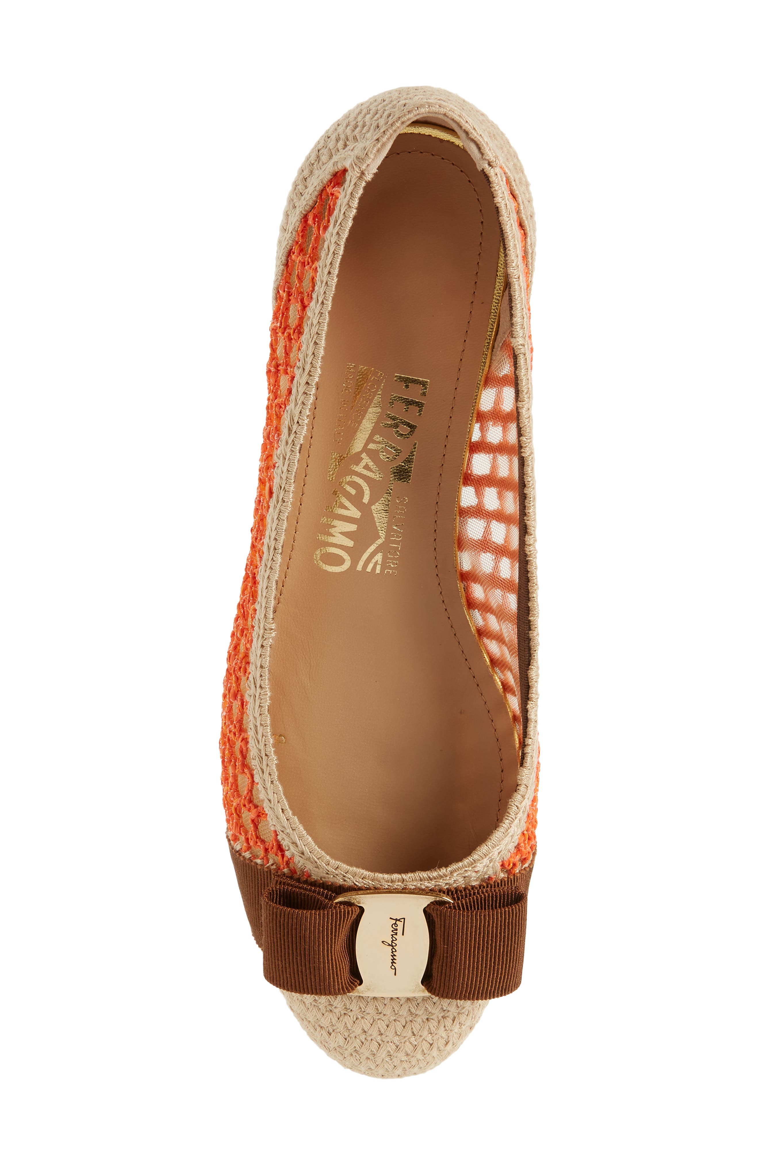 FERRAGAMO Varina Bow Flat, Alternate, color, 