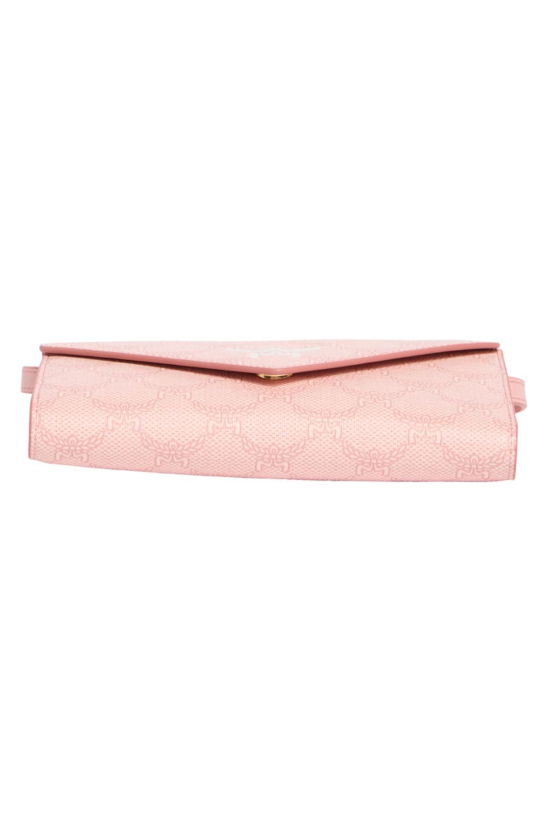 Himmel Lauretos Wallet On a Strap, Alternate, color, SILVER PINK