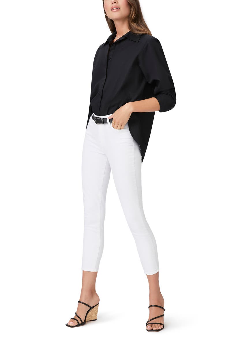 Clemence Button-Up Shirt, Alternate, color, BLACK