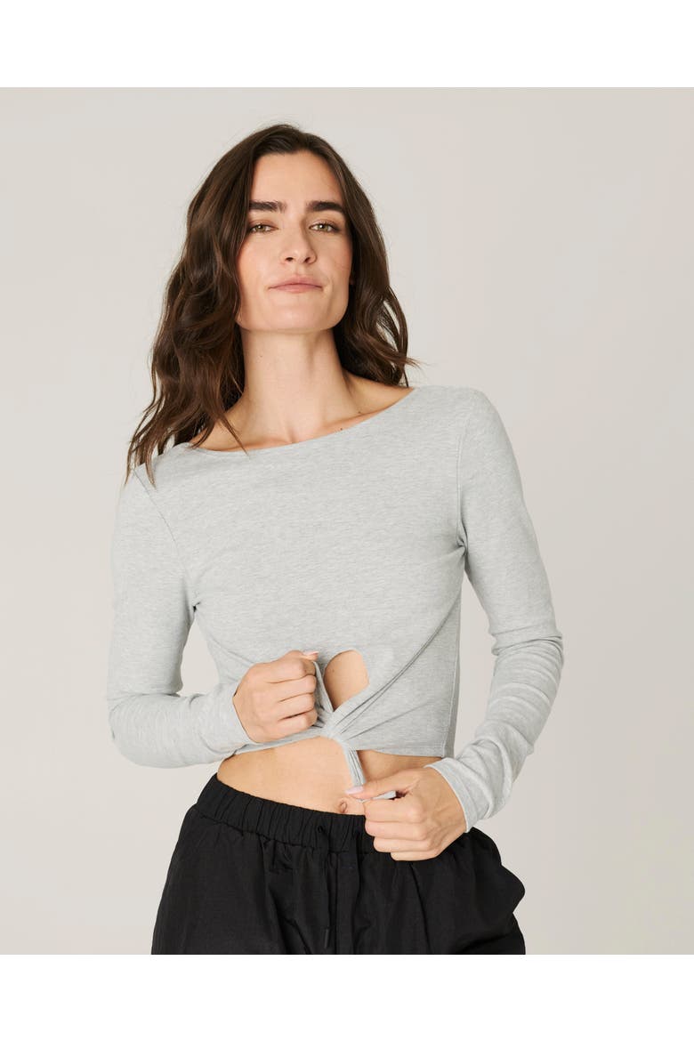 Combo Long Sleeve Top, Alternate, color, Grey