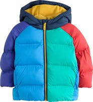 NEXT Kids' Colorblock Hooded Puffer Jacket