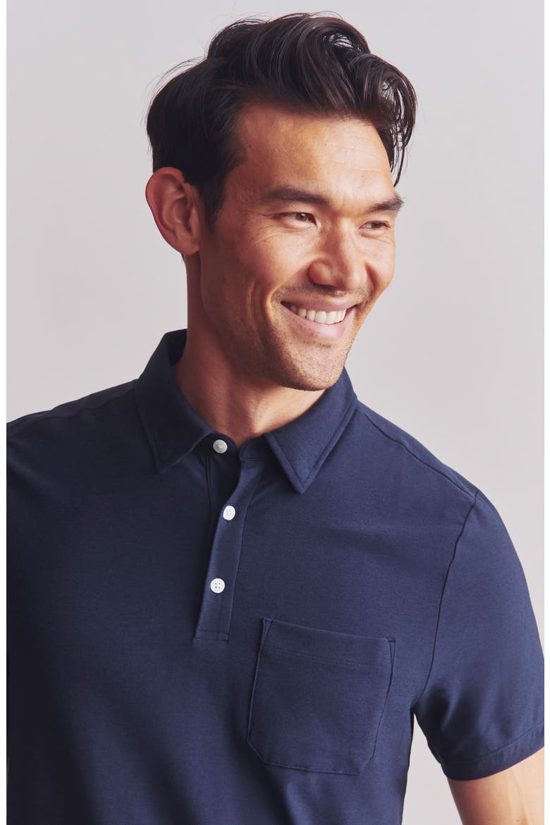 WFH Knit Polo, Alternate, color, NAVY HEATHER