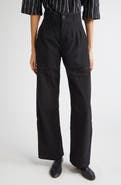 KÚR Contrast Seam Pleated Dress Pants