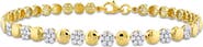 Julianna B. Diamond Circle Flower Tennis Bracelet 10k