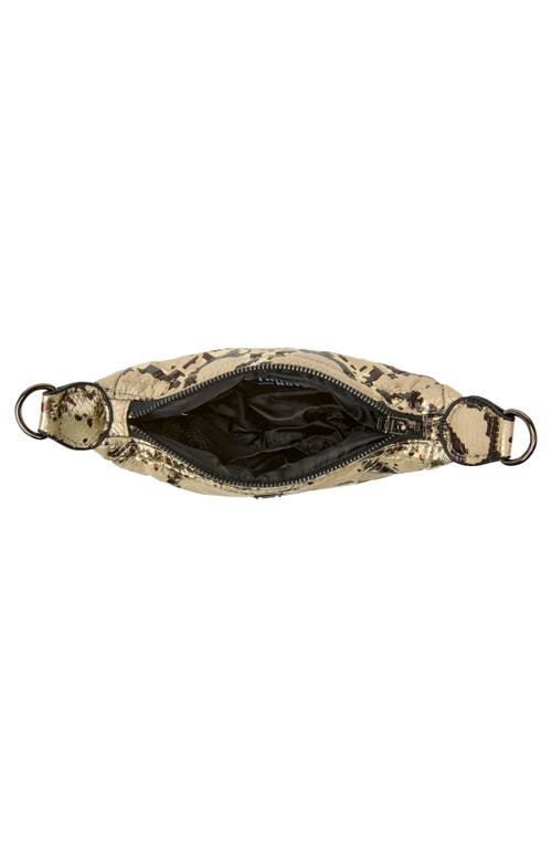 Think Royln Tiny Dancer Snakeskin Embossed Leather Crossbody Bag