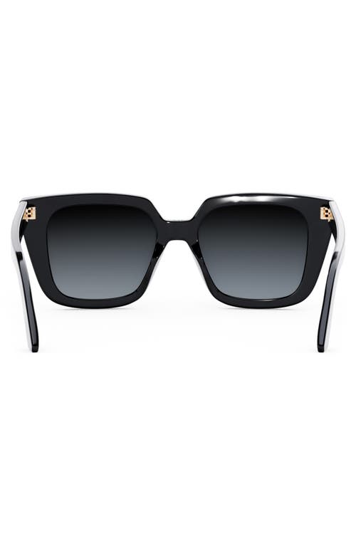 Dior 'midnight S1i 53mm Square Sunglasses In Black
