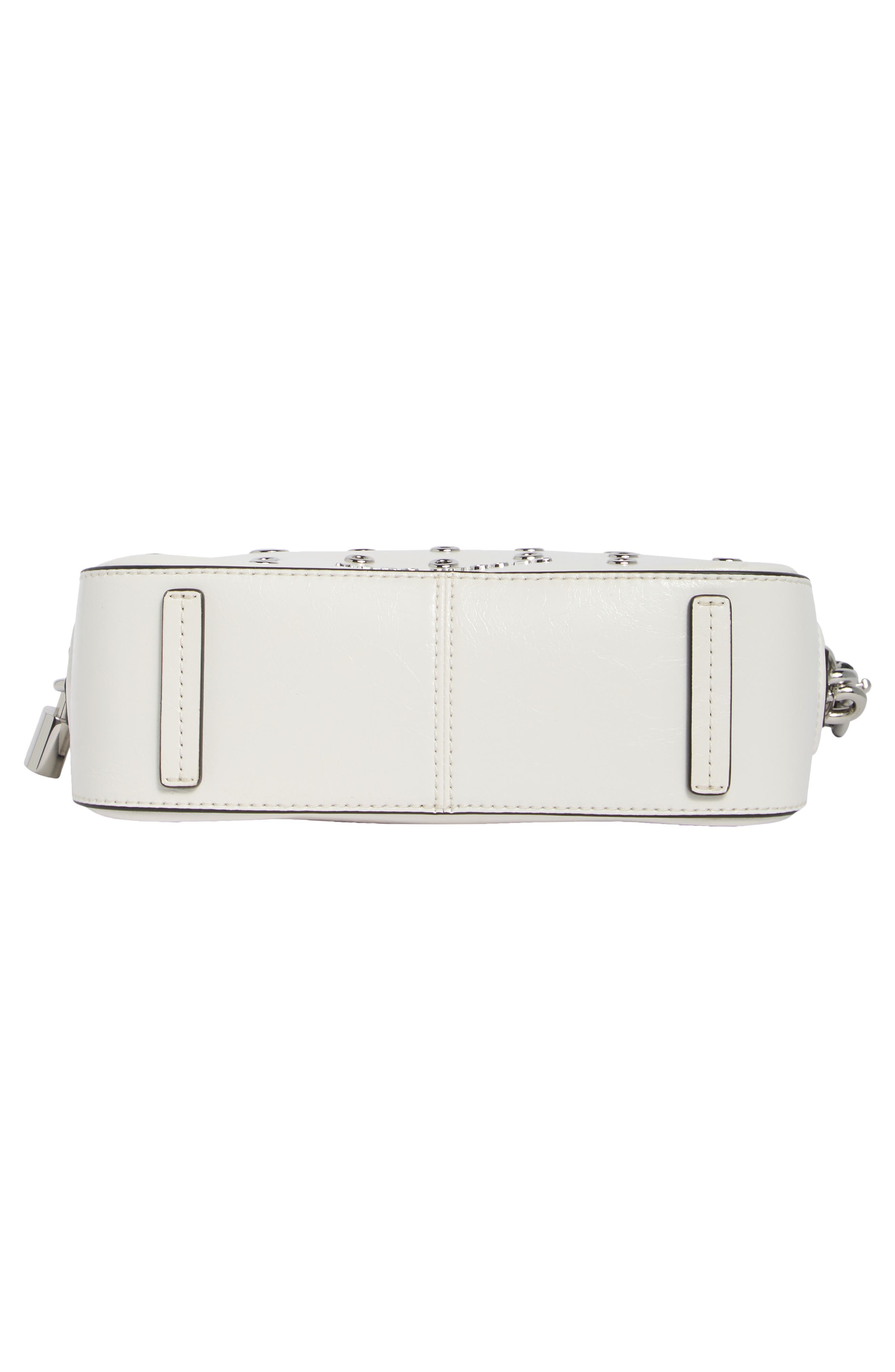 The Leather Small Convertible Shoulder Bag, Alternate, color, COTTON