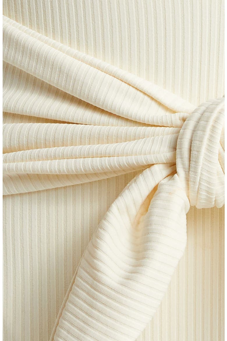 Tropez Rib Tie Waist One-Piece Swimsuit, Alternate, color, CREAM RIB