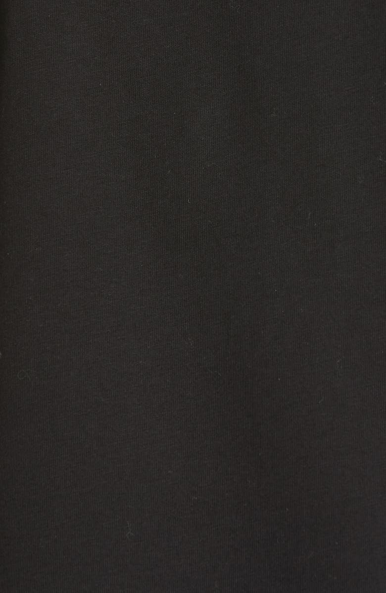 Balmain Button Shoulder Flocked Logo Graphic Tee, Alternate, color,