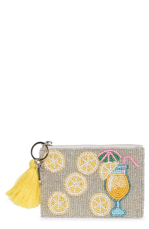 Lemonade Beaded Coin Purse