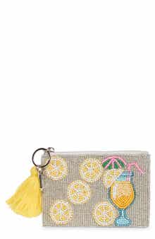 Collection XIIX Lemonade Beaded Coin Purse