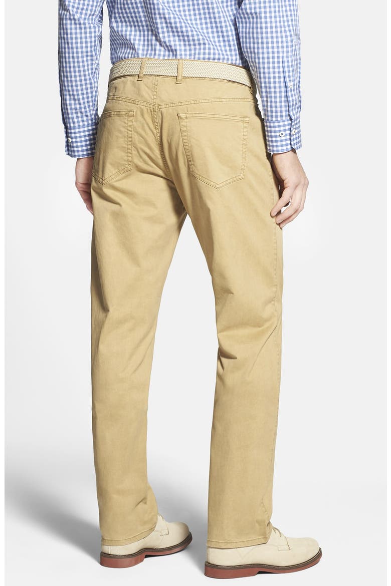 Stretch Sateen Five Pocket Pants, Alternate, color, KHAKI