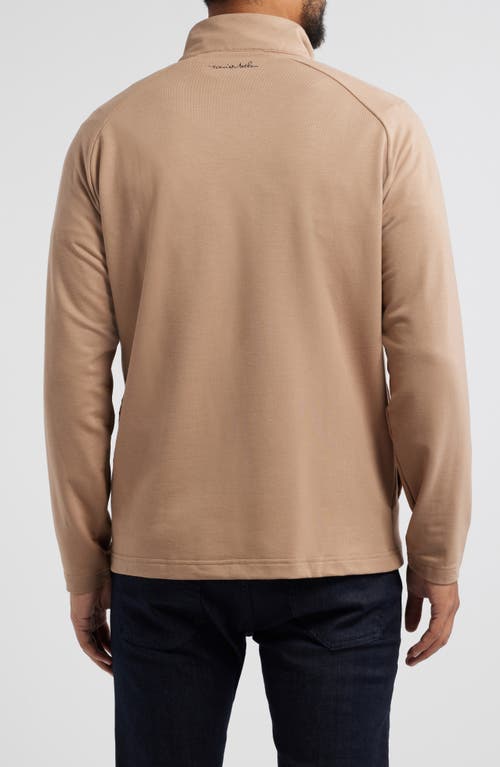 Travismathew Valiant Quarter Zip Pullover In Portabella