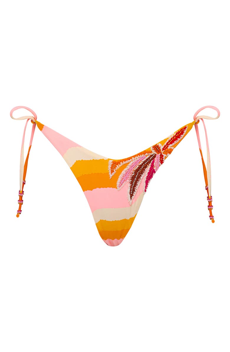 Maaji Paradiso Waves Splenium Reversible Side Tie Bikini Bottoms, Alternate, color, 