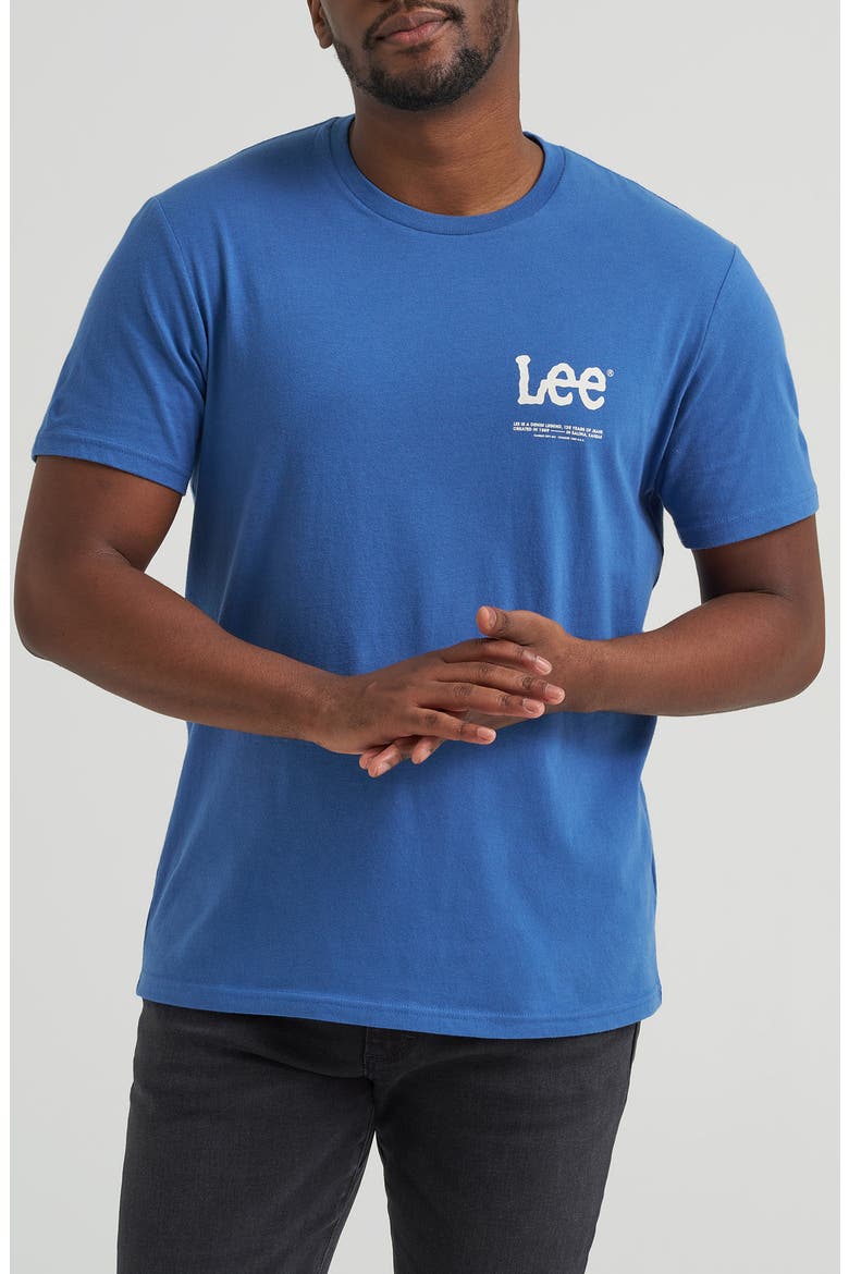 Logo Graphic T-Shirt, Main, color, TRUE NAVY