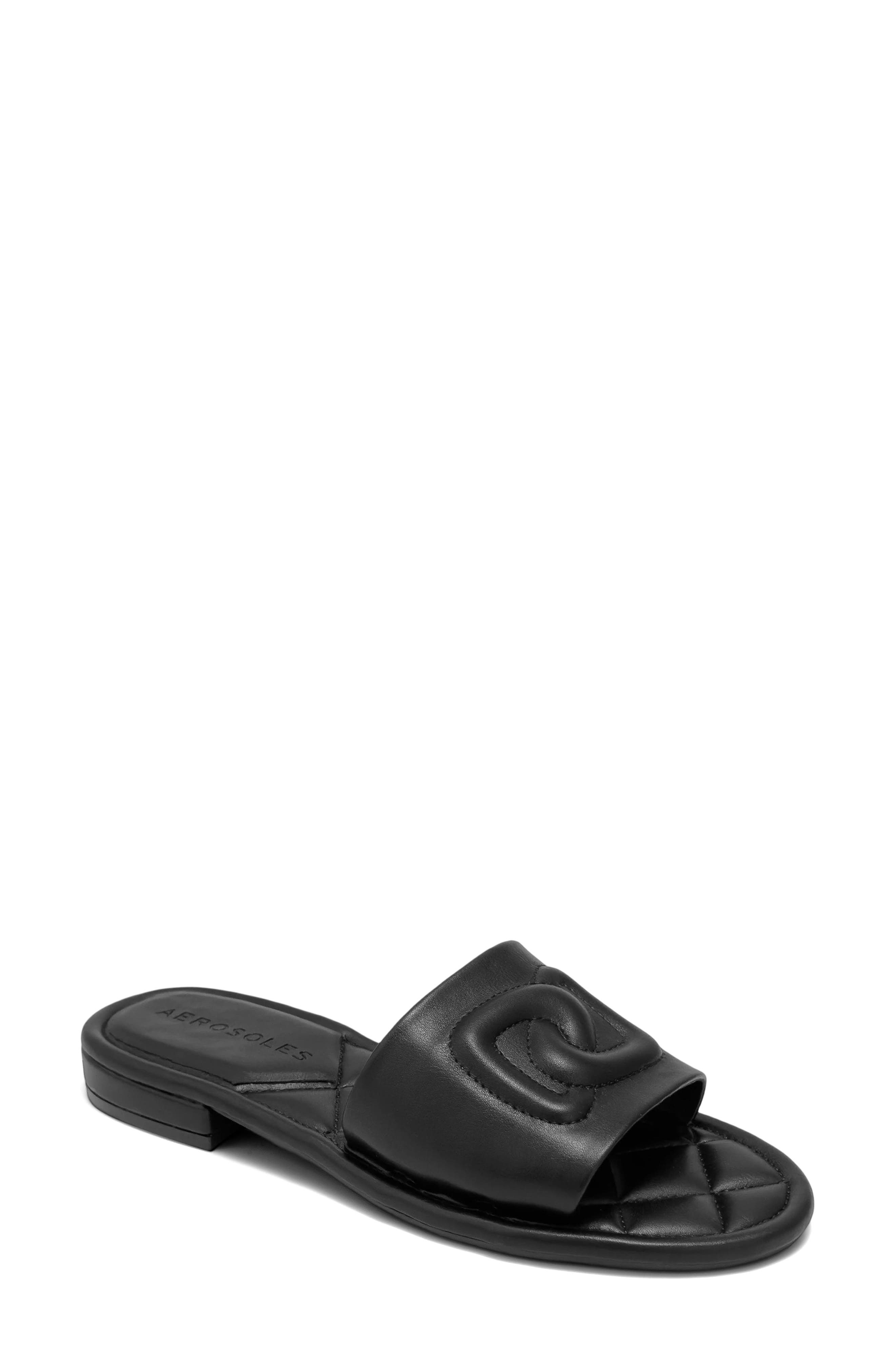 Aerosoles Jilda Slide Sandal, Main, color, Black