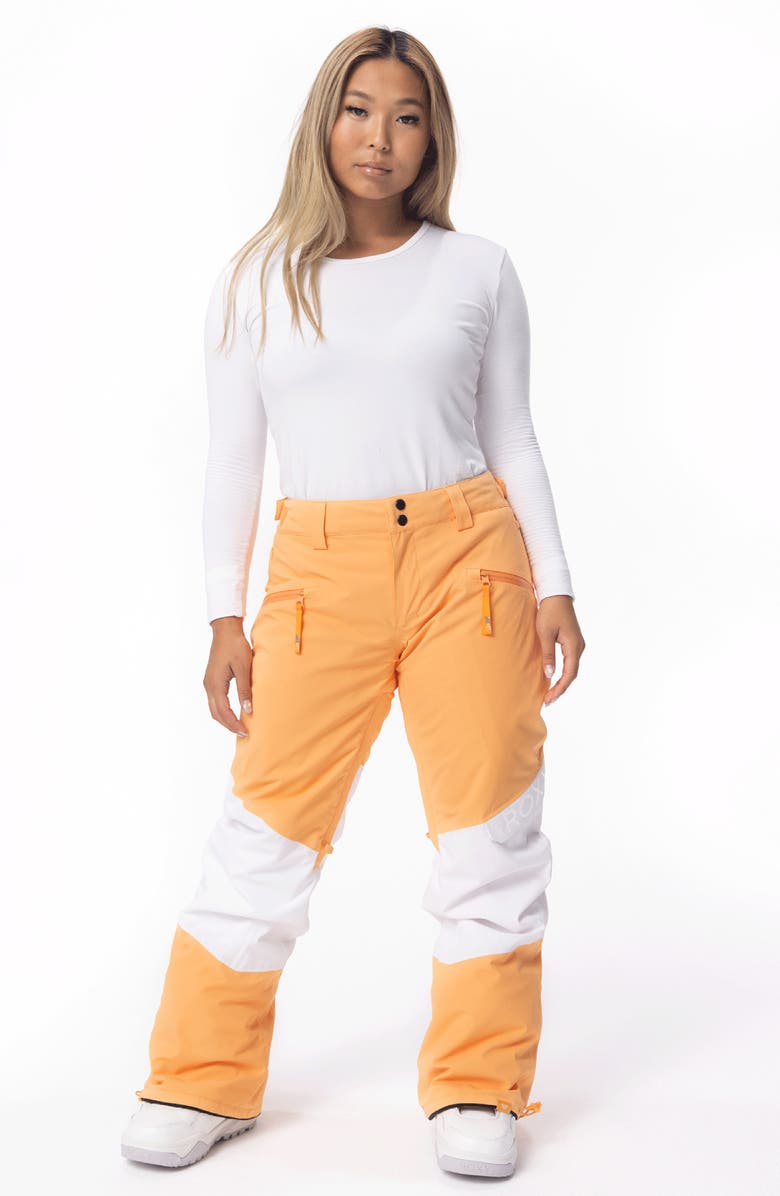 Roxy x Chloe Kim Woodrose Snow Pants, Alternate, color,