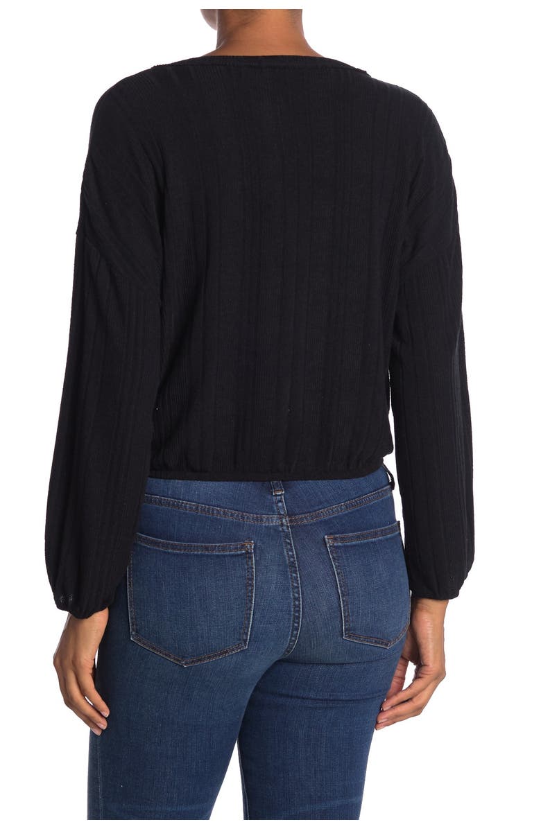 WHITE WILLOW Long Sleeve Drawstring Top, Alternate, color, 